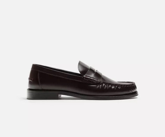 Mocassim Couro Marrom 43