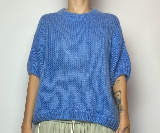 Blusa Tricô Azul