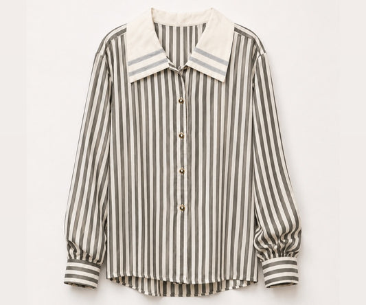 Camisa Listrada Verde