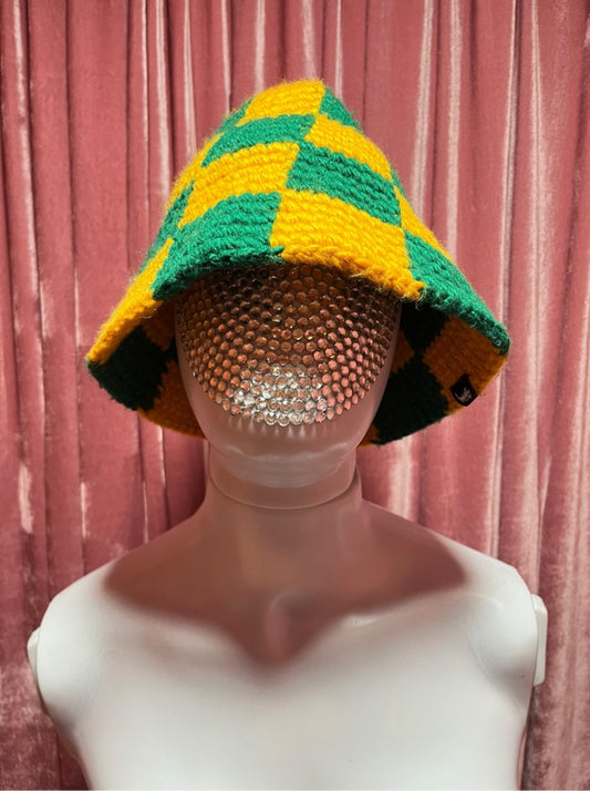 Bucket Hat Verde e Amarelo Stussy *