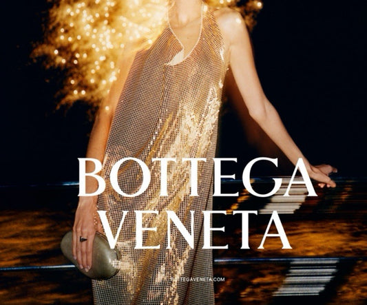 Vestido Bottega Veneta Dourado