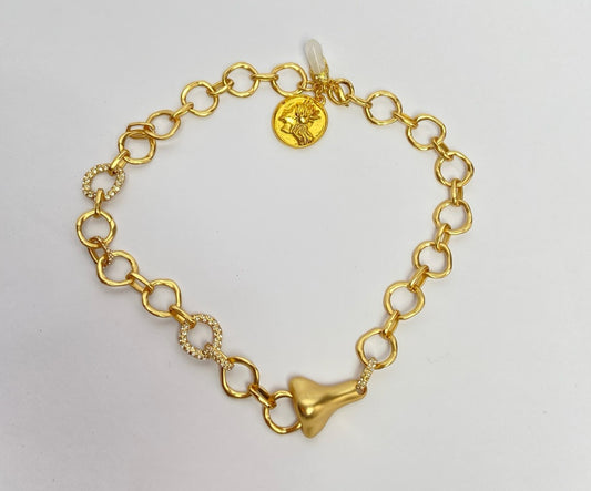 Colar Dourado Schiaparelli