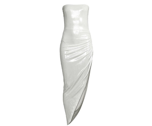 Vestido Prata Norma Kamali