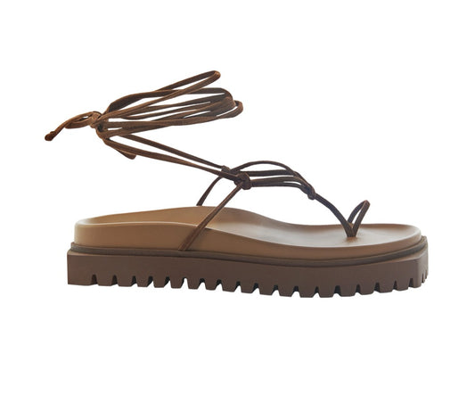 Sandalia Gladiador Marrom The Attico 38