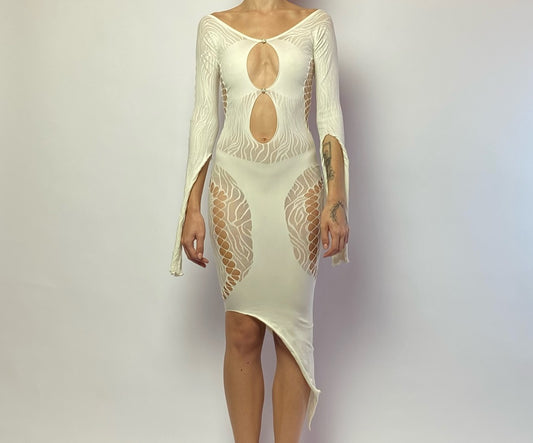 Vestido Branco Poster Girl