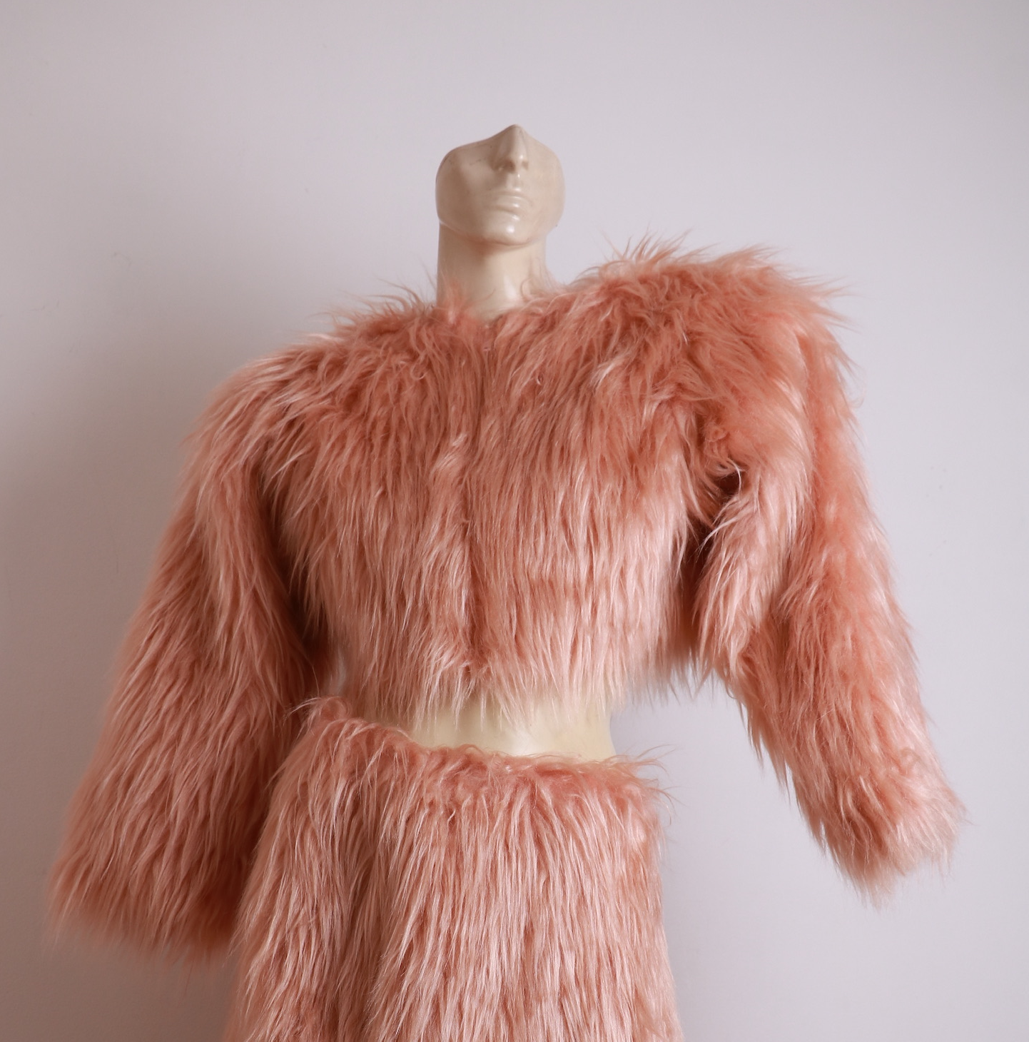 Casaco de Pelo Rosa
