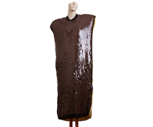Vestido Paetês Bottega Veneta