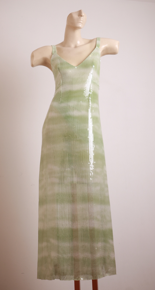 Vestido Paetês Verde