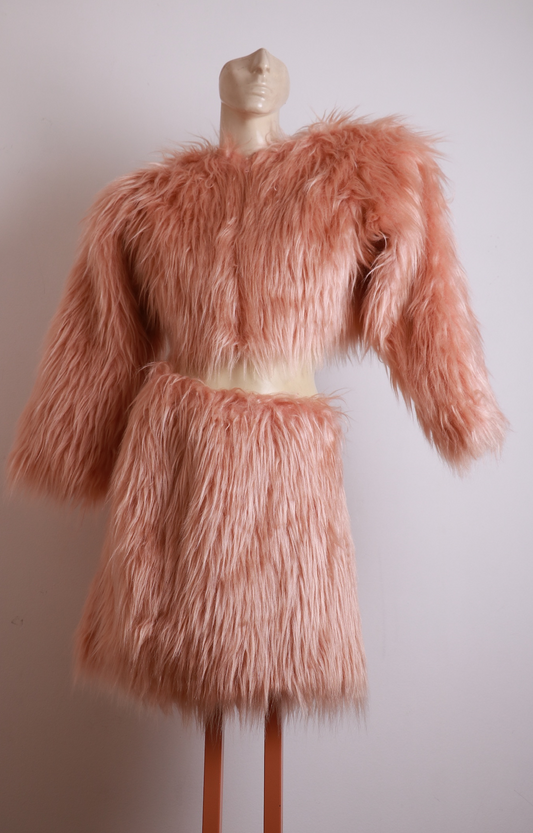 Conjunto de Pelo Rosa