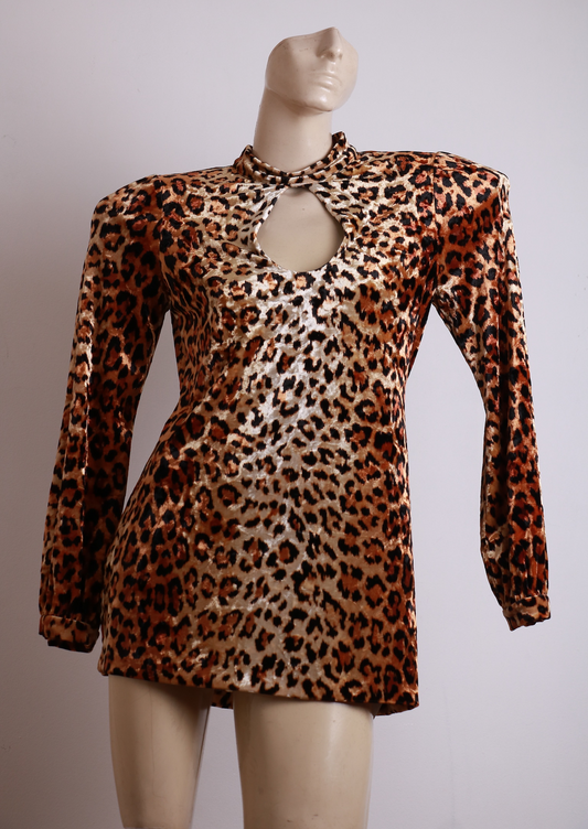 Vestido Animal Print Silence + Noise L