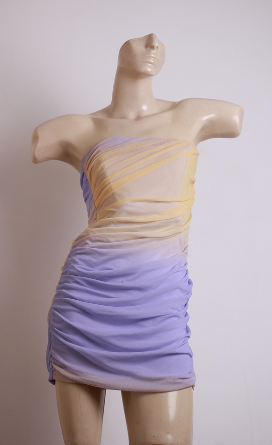 Vestido Tule Colorido