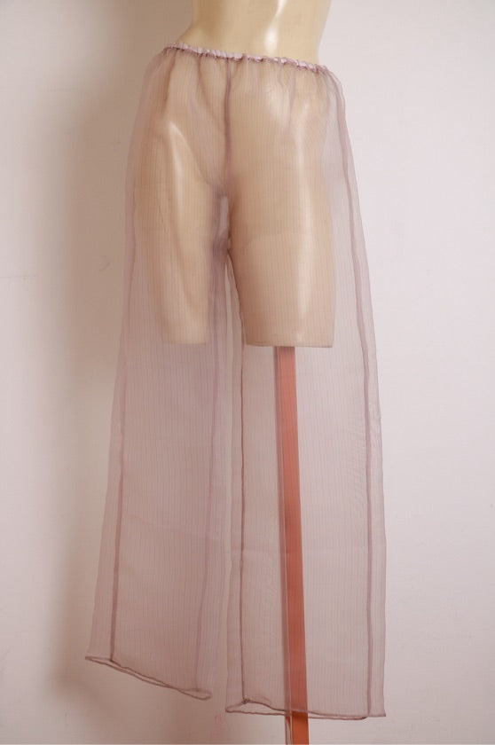 Calça com Transparência Rosa
