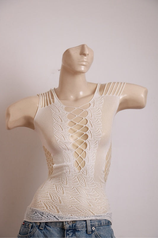Blusa Branca de Malha