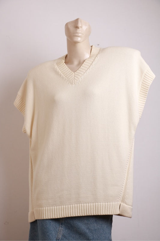 Colete Pullover Cor Off White