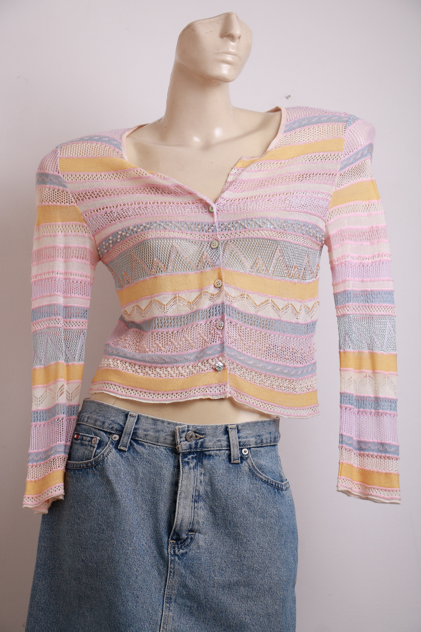 Cardigan com Pérolas Cecilia Prado