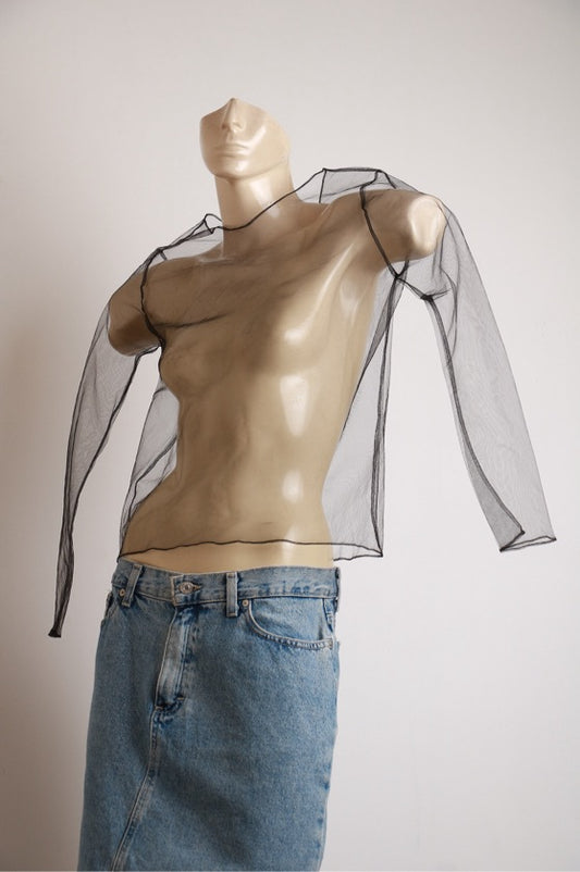 Blusa de Tule Preta