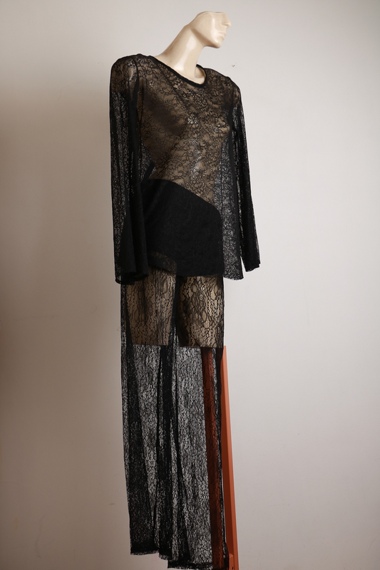 Conjunto Renda Preto