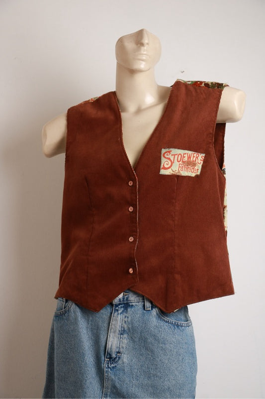 Colete Vintage Dupla Face