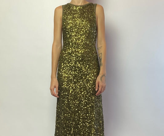 Vestido Verde de Paetês