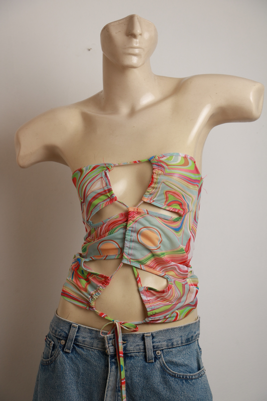 Blusa de Tule Colorido