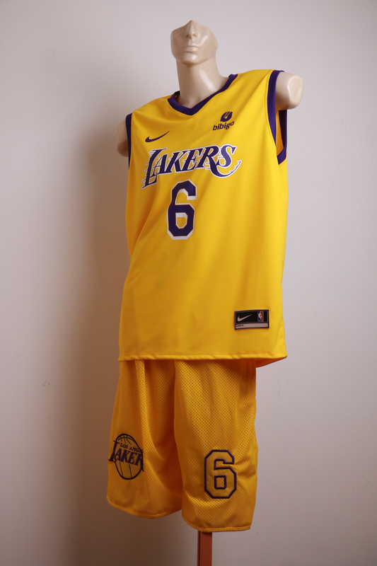 Conjunto Amarelo Nike Lakers