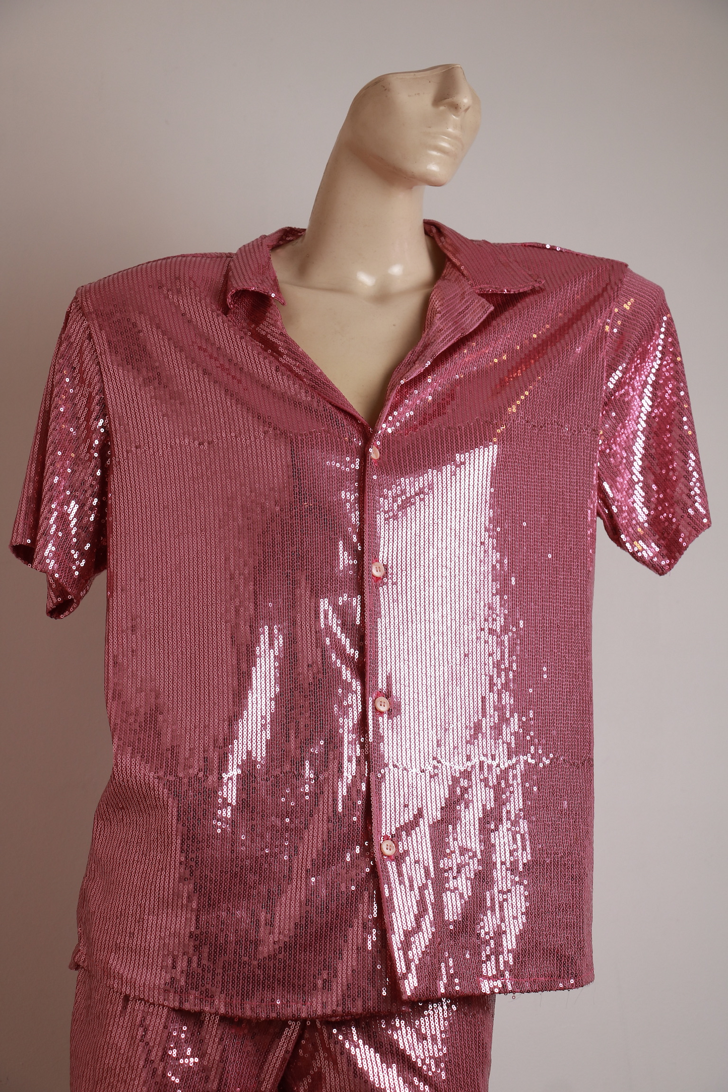 Camisa Rosa de Paetê