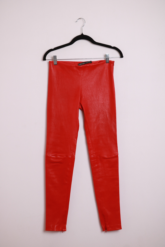 Calça de Couro Balenciaga Leather