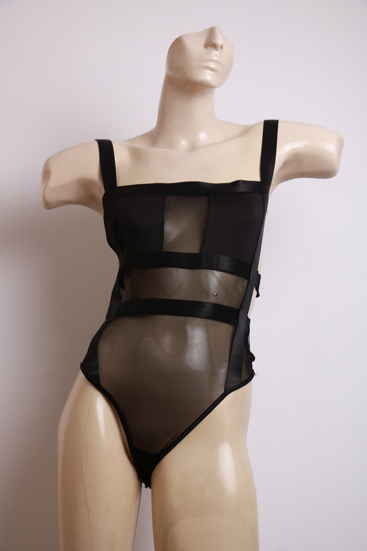 Body de Tule Preto