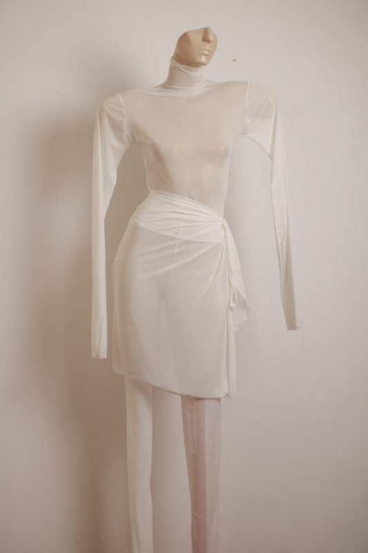 Conjunto de Tule Branco
