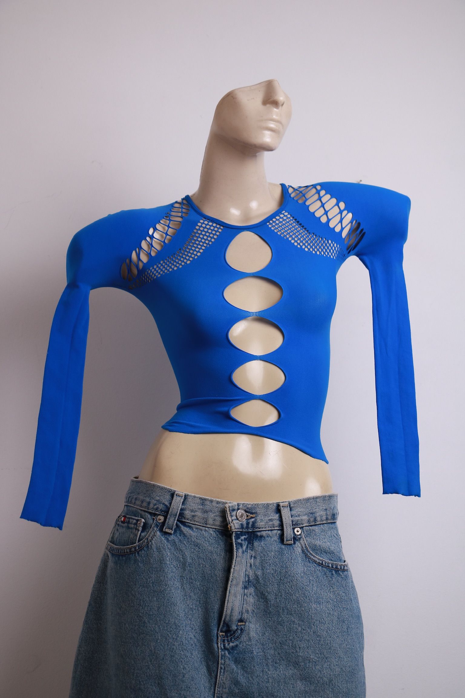 Blusa de Malha Azul