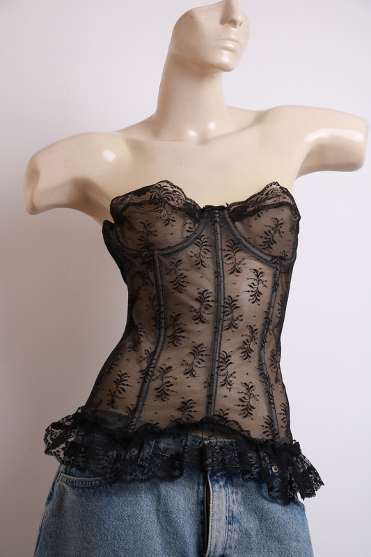 Corset de Renda Preto