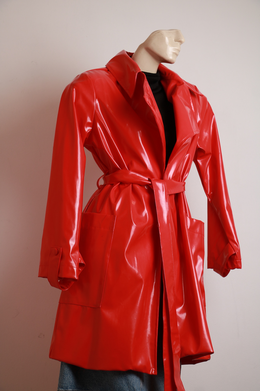 Trench Coat Ginger Vermelho