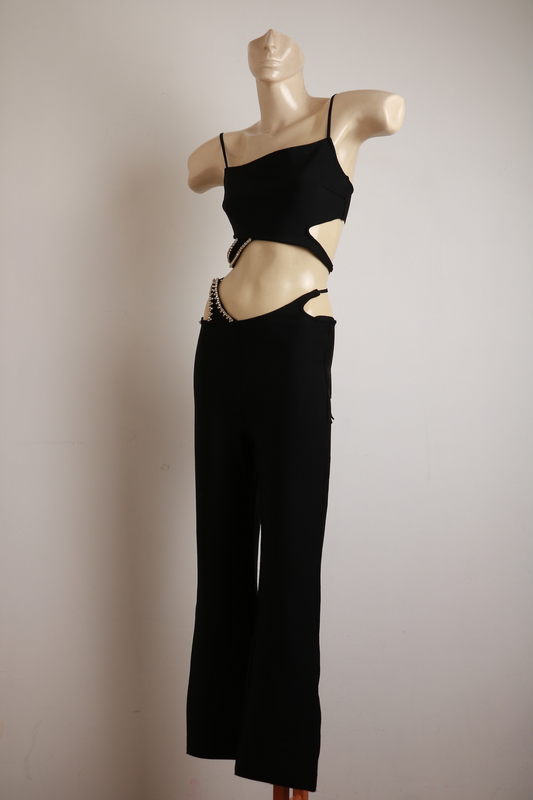 Conjunto Preto com Detalhe