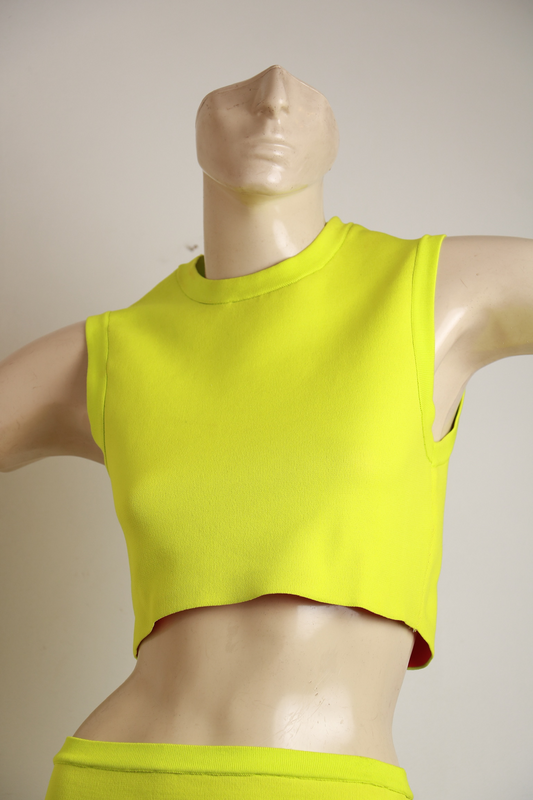 Regata de Malha Verde Neon