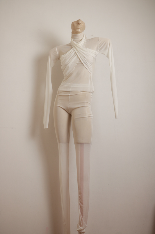 Conjunto de Tule Branco
