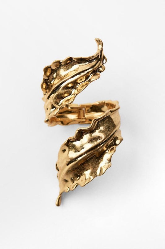 Bracelete Folha Dourado