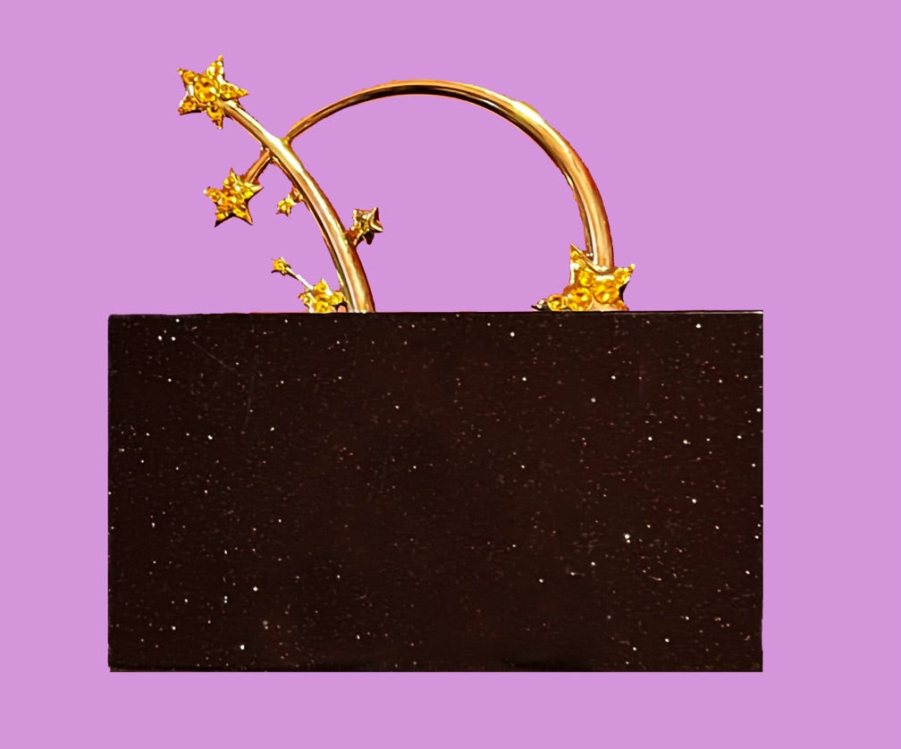 Bolsa Ming Ray Preta / Dourada