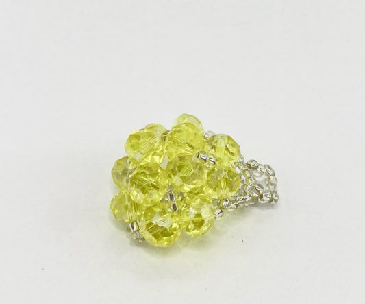 Anel Miçangas Amarelo