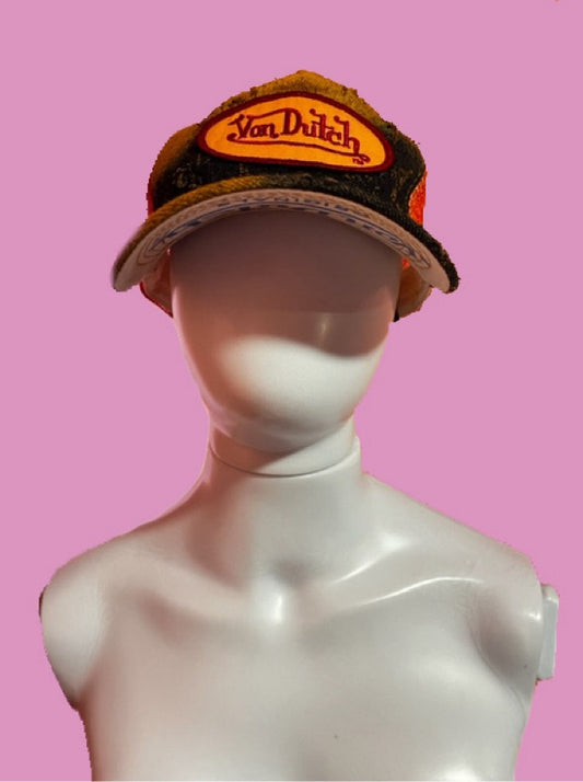 Boné Von Dutch Laranja / Preto