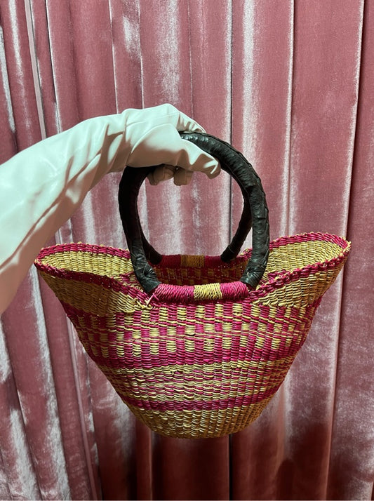 Bolsa Palha Rosa
