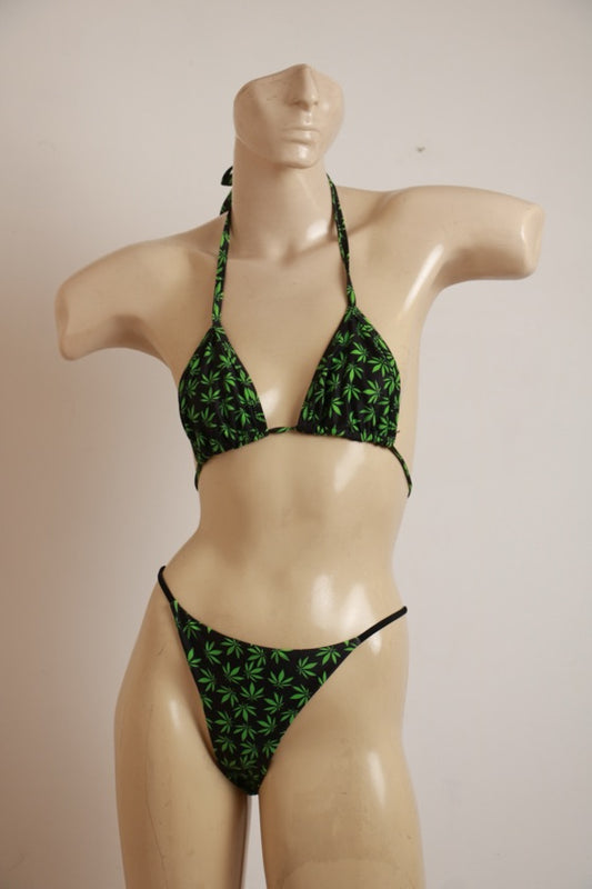 Biquíni Preto / Verde