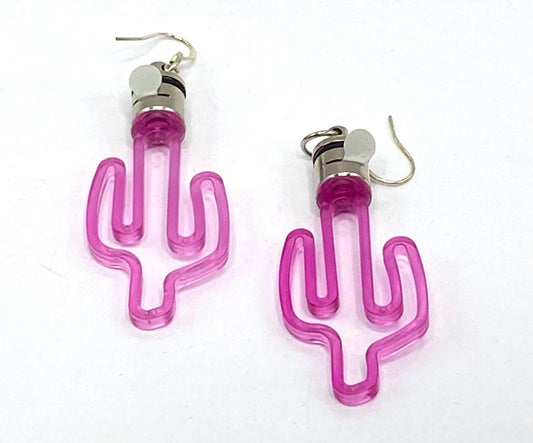 Brinco Cacto Rosa