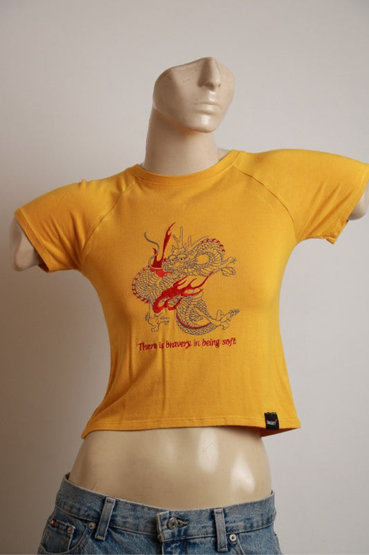 Blusa Baby Tee Amarelo