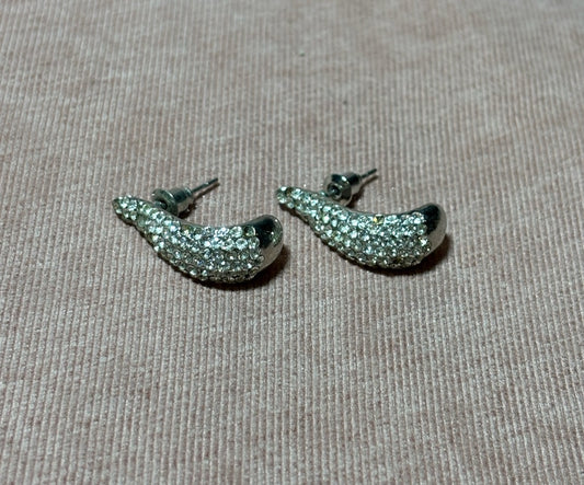 Brinco Strass Prata