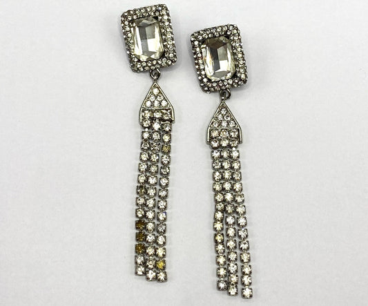 Brinco Prata de Strass