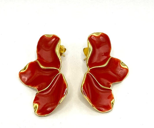Brinco Pétalas Vermelho