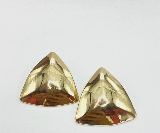 Brinco Dourado Triângulo