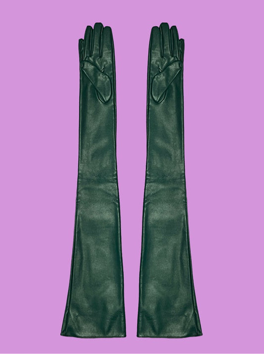 Luva Verde Couro