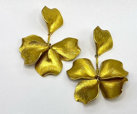 Brinco Dourado Flor