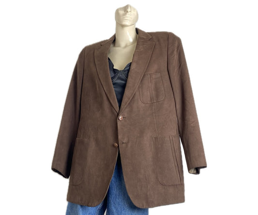 Blazer Lanvin Marrom Aveludado